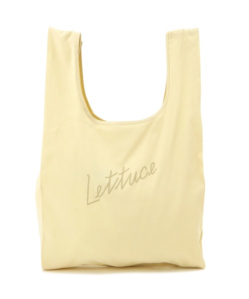 human woman（ヒューマンウーマン）の「◆FOOD TEXTILE サテンBAG（トートバッグ・レディース・カーキ/ピンク/イエロー・ﾌﾘ-）」の7枚目の写真