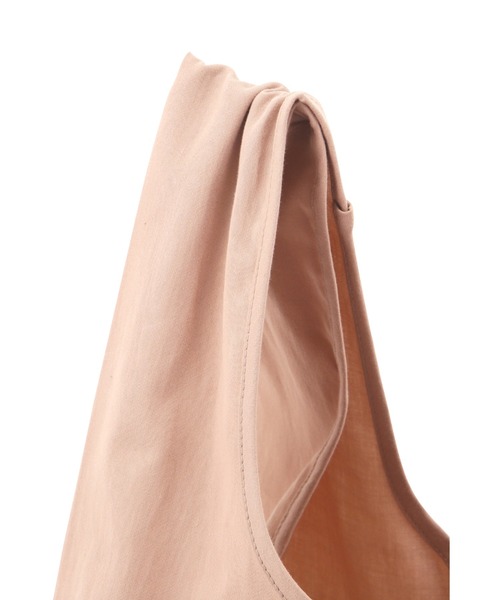 human woman（ヒューマンウーマン）の「◆FOOD TEXTILE サテンBAG（トートバッグ・レディース・カーキ/ピンク/イエロー・ﾌﾘ-）」の4枚目の写真