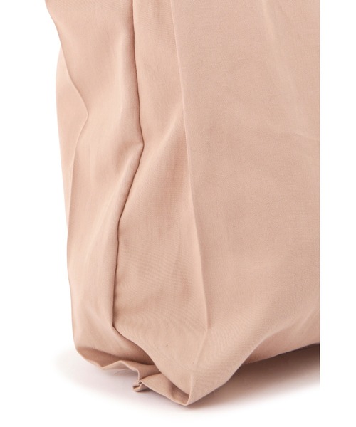 human woman（ヒューマンウーマン）の「◆FOOD TEXTILE サテンBAG（トートバッグ・レディース・カーキ/ピンク/イエロー・ﾌﾘ-）」の5枚目の写真