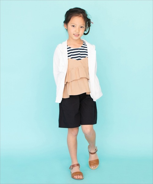 RAGMART（ラグマート）の「フリルパーカー（パーカー・キッズ・ピンク/オフホワイト・80ｃｍ/95cm/90cm）」の6枚目の写真