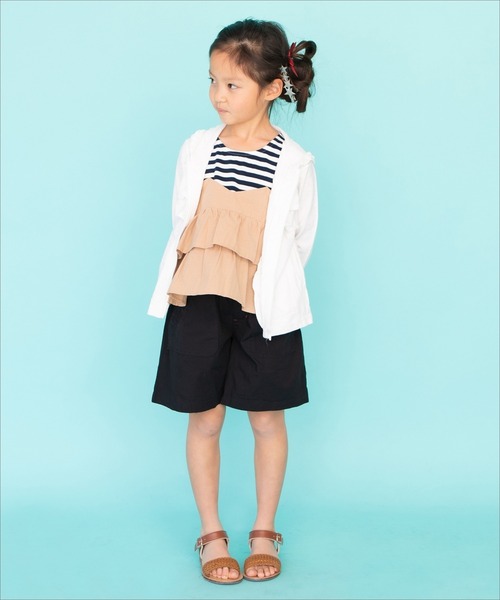 RAGMART（ラグマート）の「フリルパーカー（パーカー・キッズ・ピンク/オフホワイト・80ｃｍ/95cm/90cm）」の3枚目の写真