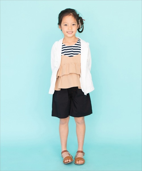 RAGMART（ラグマート）の「フリルパーカー（パーカー・キッズ・ピンク/オフホワイト・80ｃｍ/95cm/90cm）」の8枚目の写真