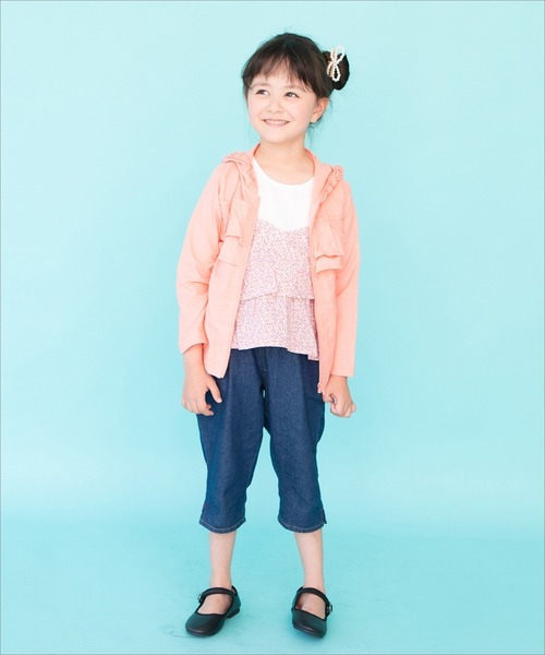 RAGMART（ラグマート）の「フリルパーカー（パーカー・キッズ・ピンク/オフホワイト・80ｃｍ/95cm/90cm）」の4枚目の写真