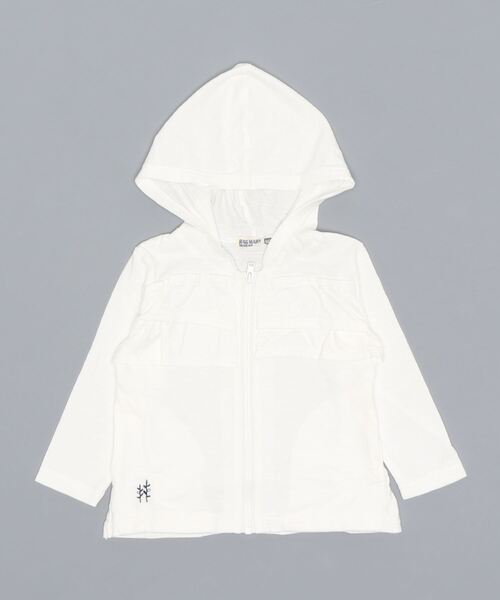 RAGMART（ラグマート）の「フリルパーカー（パーカー・キッズ・ピンク/オフホワイト・80ｃｍ/95cm/90cm）」の11枚目の写真