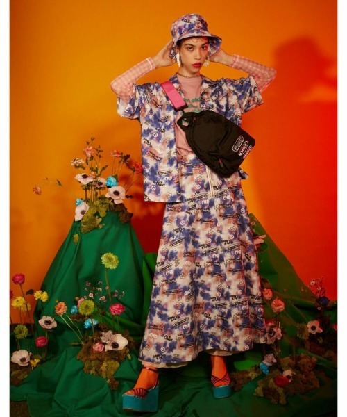 Candy Stripper（キャンディストリッパー）の「SPLENDID CANDY TIE DYE スカート（スカート・レディース・グレー/オレンジ/ブルー・2）」の3枚目の写真