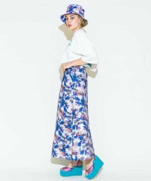 Candy Stripper（キャンディストリッパー）の「SPLENDID CANDY TIE DYE スカート（スカート・レディース・グレー/オレンジ/ブルー・2）」の4枚目の写真