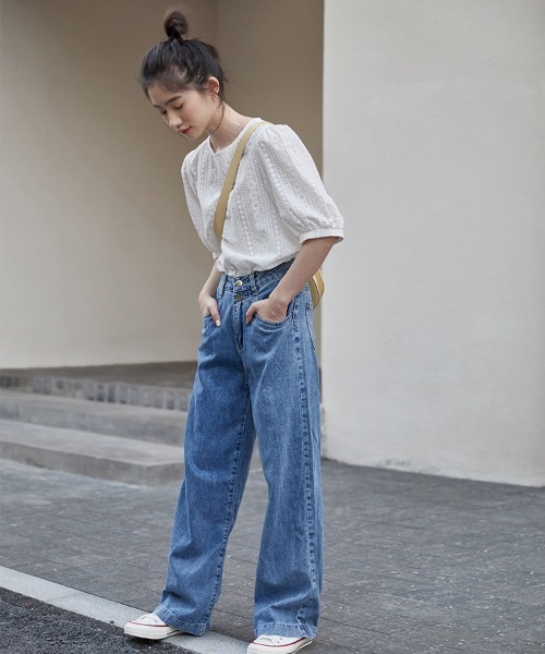 yuue' ( wear )（ユーイ）の「コットン100% 刺繍ハーフスリーブブラウス（シャツ/ブラウス・レディース・ホワイト・SMALL/MEDIUM/LARGE）」の11枚目の写真