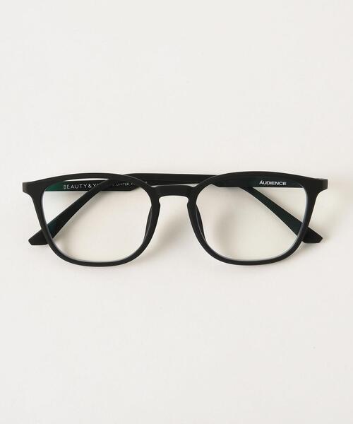 BEAUTY&YOUTH UNITED ARROWS（ビューティーアンドユースユナイテッドアローズ）の「【別注】 ＜AUDIENCE（オーディエンス）＞ SUQARE BLUE LIGHT CUT/アイウェア（メガネ・メンズ・ブラック・FREE）」の6枚目の写真