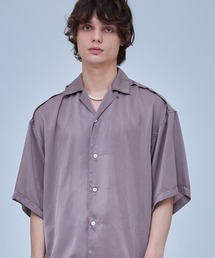 UNITED TOKYO | スエードサテンオープンカラーシャツ(シャツ/ブラウス)