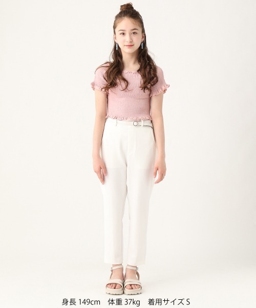 repipi armario（レピピ アルマリオ）の「シャーリングショートスリーブ（Tシャツ/カットソー・キッズ・ブラック/ホワイト/ライトピンク・SMALL/LARGE/MEDIUM）」の21枚目の写真