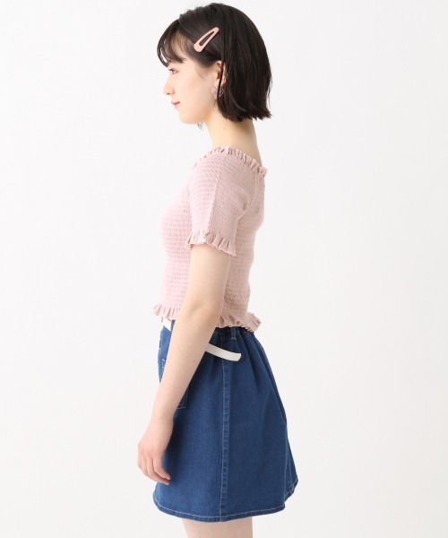 repipi armario（レピピ アルマリオ）の「シャーリングショートスリーブ（Tシャツ/カットソー・キッズ・ブラック/ホワイト/ライトピンク・SMALL/LARGE/MEDIUM）」の19枚目の写真