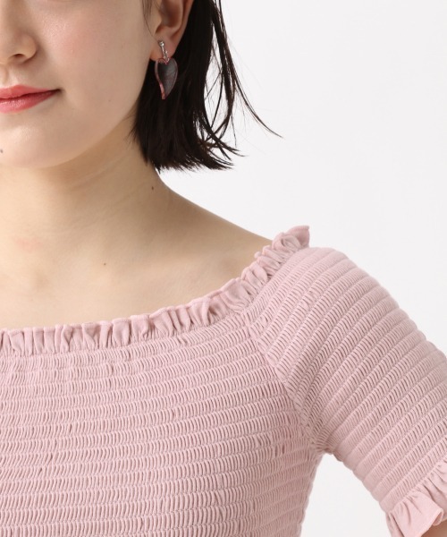 repipi armario（レピピ アルマリオ）の「シャーリングショートスリーブ（Tシャツ/カットソー・キッズ・ブラック/ホワイト/ライトピンク・SMALL/LARGE/MEDIUM）」の13枚目の写真