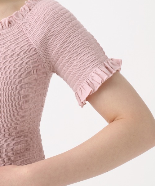 repipi armario（レピピ アルマリオ）の「シャーリングショートスリーブ（Tシャツ/カットソー・キッズ・ブラック/ホワイト/ライトピンク・SMALL/LARGE/MEDIUM）」の11枚目の写真