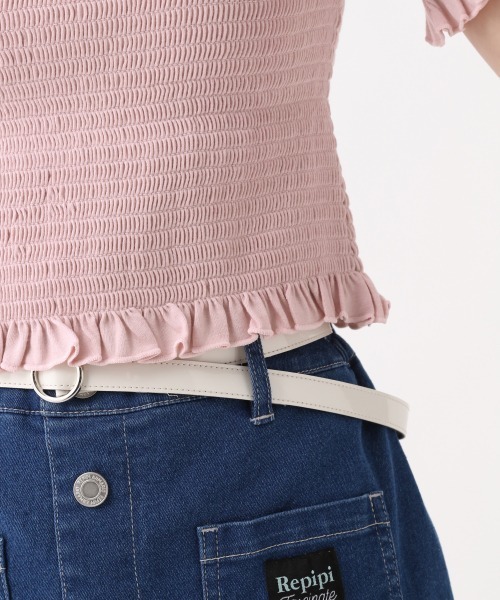 repipi armario（レピピ アルマリオ）の「シャーリングショートスリーブ（Tシャツ/カットソー・キッズ・ブラック/ホワイト/ライトピンク・SMALL/LARGE/MEDIUM）」の17枚目の写真