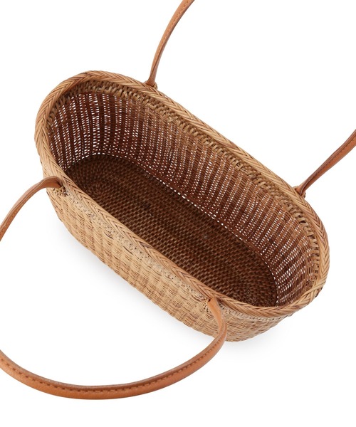 MADEMOISELLE ROPE'（マドモアゼル ロペ）の「【BALI WERKSTATTE】ミニバスケットカゴバッグ（かごバッグ・レディース・ベージュ・FREE）」の3枚目の写真