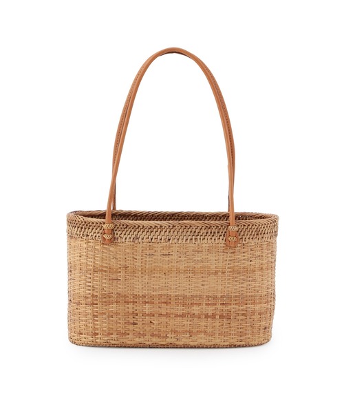 MADEMOISELLE ROPE'（マドモアゼル ロペ）の「【BALI WERKSTATTE】ミニバスケットカゴバッグ（かごバッグ・レディース・ベージュ・FREE）」の7枚目の写真