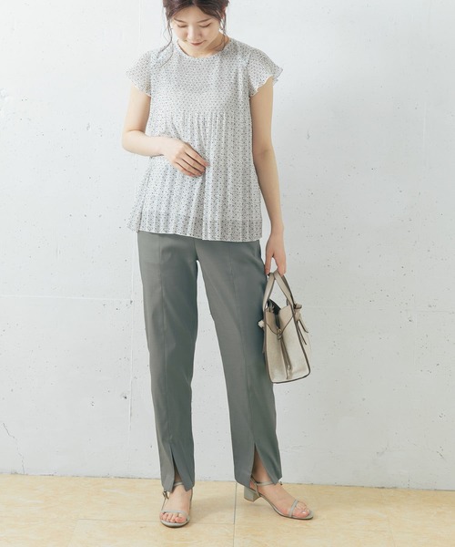 URBAN RESEARCH ROSSO（アーバンリサーチロッソ）の「ランダムプリーツドットプリントブラウス（シャツ/ブラウス・レディース・ホワイト系その他/ブルー系その他・FREE）」の10枚目の写真