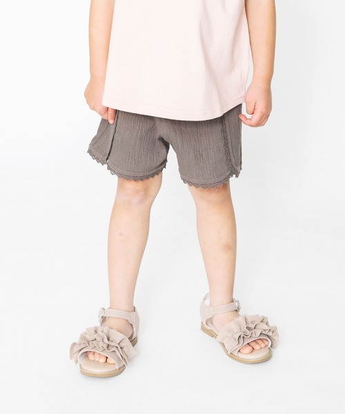 BRANSHES（ブランシェス）の「楊柳ショートパンツ（その他パンツ・キッズ・チャコールグレー/ライトグレー・80ｃｍ/90cm/110cm/100cm/120cm/130cm）」の3枚目の写真