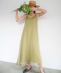 シアーキャミソールレイヤードワンピース