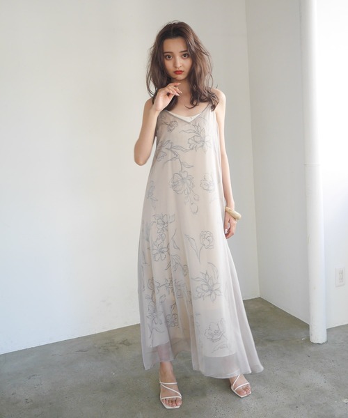 LADYMADE(レディメイド)の「シアーキャミソールレイヤードワンピース(ワンピース・レディース・カーキ/ライトベージュ/ブラック・FREE)」の12枚目の写真