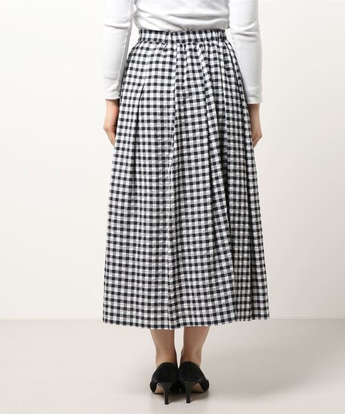 IENA（イエナ）の「ギンガムギャザースカート◆（スカート・レディース・ブラック系その他/チョコ・38/36/34）」の3枚目の写真