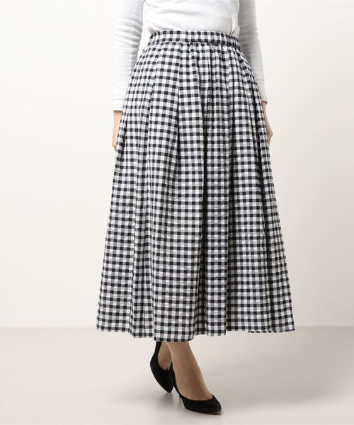 IENA（イエナ）の「ギンガムギャザースカート◆（スカート・レディース・ブラック系その他/チョコ・38/36/34）」の5枚目の写真