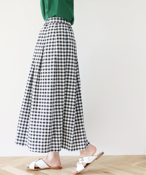 IENA（イエナ）の「ギンガムギャザースカート◆（スカート・レディース・ブラック系その他/チョコ・38/36/34）」の16枚目の写真