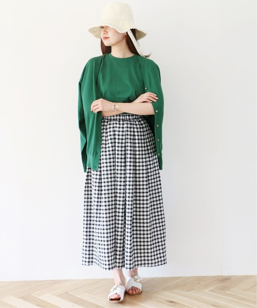 IENA（イエナ）の「ギンガムギャザースカート◆（スカート・レディース・ブラック系その他/チョコ・38/36/34）」の11枚目の写真