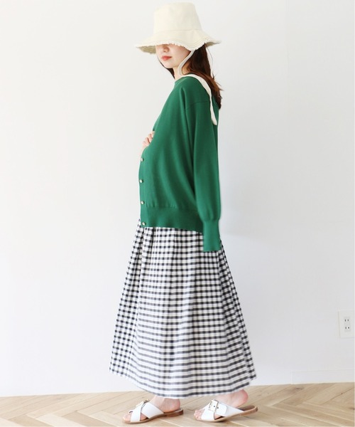 IENA（イエナ）の「ギンガムギャザースカート◆（スカート・レディース・ブラック系その他/チョコ・38/36/34）」の18枚目の写真