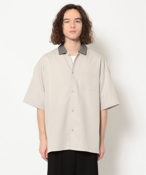 L.H.P（エルエイチピー）の「【web限定】T/Rレギュラーカラーシャツ（シャツ/ブラウス・メンズ・サックスブルー/グリーン/ライトグレー/ブラック/ベージュ・LARGE/MEDIUM/X-LARGE）」の3枚目の写真