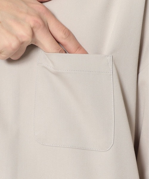 L.H.P（エルエイチピー）の「【web限定】T/Rレギュラーカラーシャツ（シャツ/ブラウス・メンズ・サックスブルー/グリーン/ライトグレー/ブラック/ベージュ・LARGE/MEDIUM/X-LARGE）」の14枚目の写真