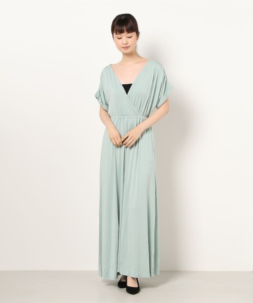 スリット入りカシュクールワンピース ワンピース Duras デュラス のファッション通販 Zozotown