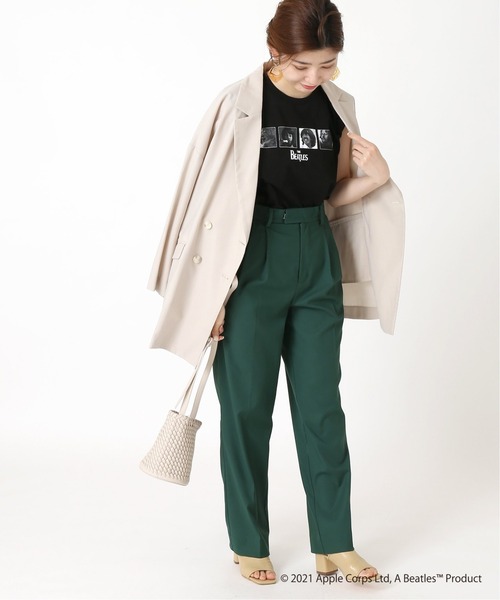 The Beatles（ザビートルズ）の「ROCK STANLEY THE BEATLES ノースリーブTシャツ◆（Tシャツ/カットソー・レディース・ホワイト/ブラック・FREE）」の3枚目の写真