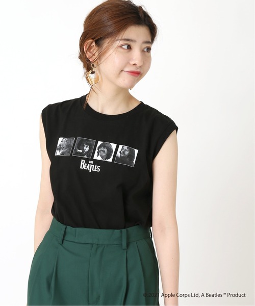 The Beatles（ザビートルズ）の「ROCK STANLEY THE BEATLES ノースリーブTシャツ◆（Tシャツ/カットソー・レディース・ホワイト/ブラック・FREE）」の11枚目の写真