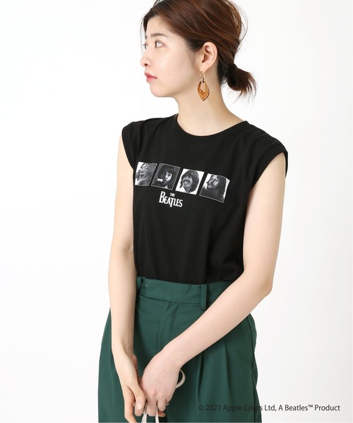 The Beatles（ザビートルズ）の「ROCK STANLEY THE BEATLES ノースリーブTシャツ◆（Tシャツ/カットソー・レディース・ホワイト/ブラック・FREE）」の12枚目の写真