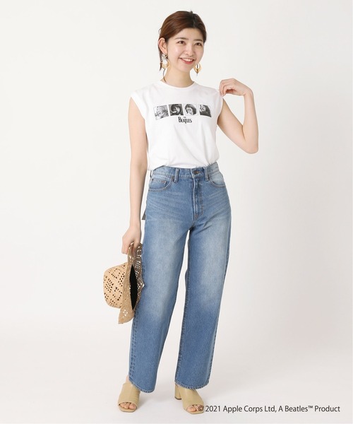 The Beatles（ザビートルズ）の「ROCK STANLEY THE BEATLES ノースリーブTシャツ◆（Tシャツ/カットソー・レディース・ホワイト/ブラック・FREE）」の14枚目の写真