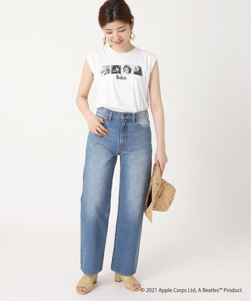 The Beatles（ザビートルズ）の「ROCK STANLEY THE BEATLES ノースリーブTシャツ◆（Tシャツ/カットソー・レディース・ホワイト/ブラック・FREE）」の18枚目の写真