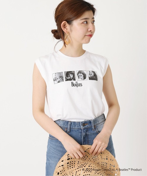 The Beatles（ザビートルズ）の「ROCK STANLEY THE BEATLES ノースリーブTシャツ◆（Tシャツ/カットソー・レディース・ホワイト/ブラック・FREE）」の19枚目の写真