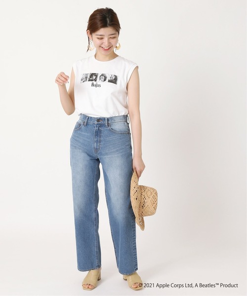 The Beatles（ザビートルズ）の「ROCK STANLEY THE BEATLES ノースリーブTシャツ◆（Tシャツ/カットソー・レディース・ホワイト/ブラック・FREE）」の21枚目の写真