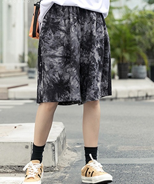 ACT（アクト）の「【ACT -fascination design-】タイダイ柄ハーフパンツ（その他パンツ・メンズ・ブラック・M/L/XL）」の3枚目の写真