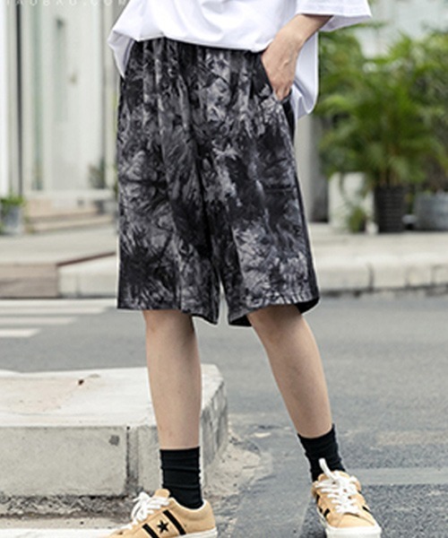 ACT（アクト）の「【ACT -fascination design-】タイダイ柄ハーフパンツ（その他パンツ・メンズ・ブラック・M/L/XL）」の4枚目の写真