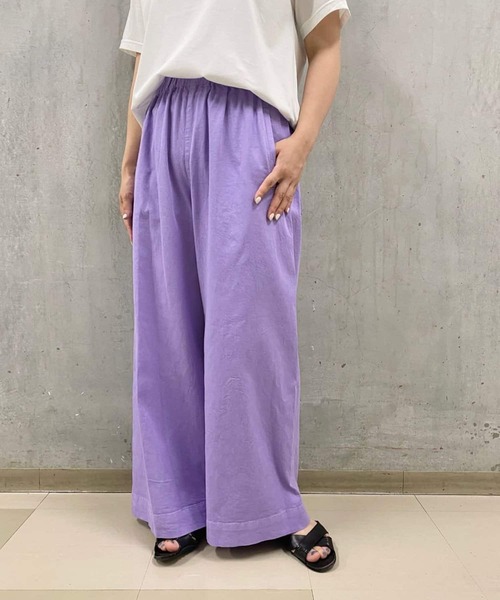 BEARDSLEY(ビアズリー)の「製品染めパンツ(その他パンツ・レディース・グリーン/パープル・FREE)」の1枚目の写真
