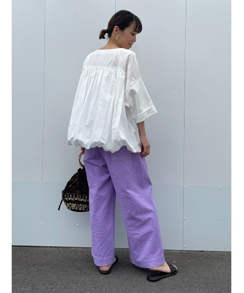 BEARDSLEY(ビアズリー)の「製品染めパンツ(その他パンツ・レディース・グリーン/パープル・FREE)」の6枚目の写真