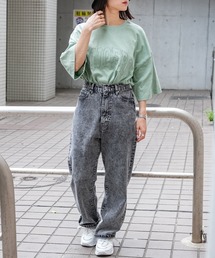 ピグメント刺繍ロゴT(ユニセックス)