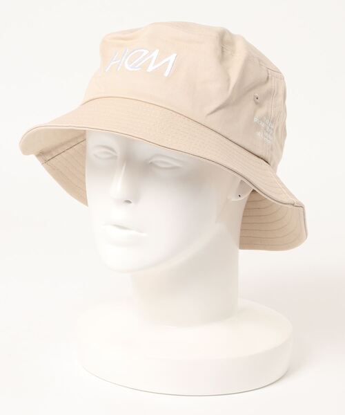 HeM（ヘム）の「【 HeM / ヘム 】 刺繍 ロゴ バケット ハット（ハット・レディース・ホワイト/ブラック/ベージュ/ネイビー/ホワイト系その他/ブラック系その他・FREE）」の5枚目の写真