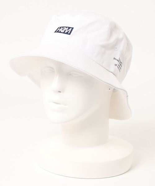 HeM（ヘム）の「【 HeM / ヘム 】 刺繍 ロゴ バケット ハット（ハット・レディース・ホワイト/ブラック/ベージュ/ネイビー/ホワイト系その他/ブラック系その他・FREE）」の9枚目の写真