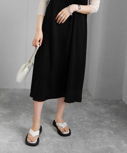 alala（アララ）の「厚底トングサンダル（サンダル・レディース・ベージュ/ホワイト/ブラック/ブラウン系・S/M/L/LL）」の5枚目の写真