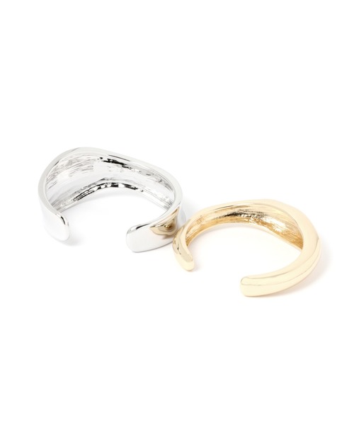 LEPSIM（レプシィム）の「メタルボリュームバングル　954033（バングル/リストバンド・レディース・シルバー/ゴールド/シルバー系その他・ONE SIZE）」の4枚目の写真