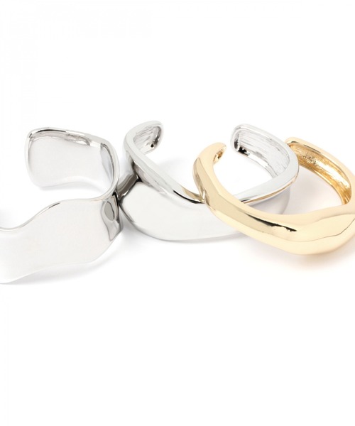 LEPSIM（レプシィム）の「メタルボリュームバングル　954033（バングル/リストバンド・レディース・シルバー/ゴールド/シルバー系その他・ONE SIZE）」の5枚目の写真