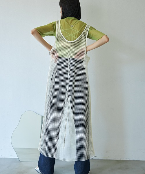VACANCY（ヴァカンシー）の「メッシュベスト2wayワンピース（ワンピース・レディース・ブラック/ナチュラル・FREE）」の18枚目の写真